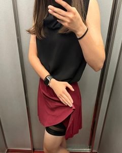 Rose&Leoni Classy Slip Shorts with Tulle Insert